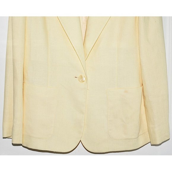 Lauren Ralph Lauren Vintage 90s Linen Blazer - Picture 3 of 10